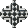 Декор Kerama Marazzi OS/A25/65000 Арабески глянцевый орнамент 6.5х6.5