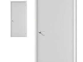 Межкомнатная ламинированная дверь Браво Гост Л-23 белый глухое полотно