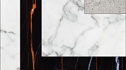 Керамогранит Kerranova Вставка Marble Trend К-1000/MR/t01-cut Каррара матовый 10х10, 1 кв.м.