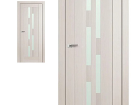 Межкомнатная дверь Profil Doors экошпон серия X 30X Ясень белый (Эш Вайт) Мелинга полотно со стеклом матовым
