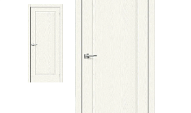 Межкомнатная дверь Браво Эко Шпон Прима-10 White Wood