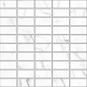 Мозаика Kerranova Black and White К-60/NR(LR)/m07 белая натуральная 30.7х30.7, 1 кв.м.