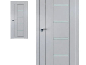 Межкомнатная дверь Profil Doors экошпон серия U 2.08U Манхэттен полотно со стеклом матовым