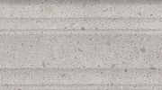 Бордюр Kerama Marazzi BLF010R Риккарди серый светлый матовый структура обрезной 40x7,3x2,7