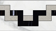 Керамогранит Kerranova Бордюр Marble Trend К-1000/MR/f01-cut Каррара матовый 10х60, 1 кв.м.