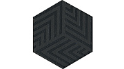 Мозаика из керамогранита Kerama Marazzi OS/B241/63001 Декор Агуста черный 6x5,2x6,9