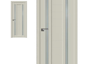 Межкомнатная дверь Profil Doors экошпон серия U 15U Магнолия Сатинат полотно со стеклом матовым