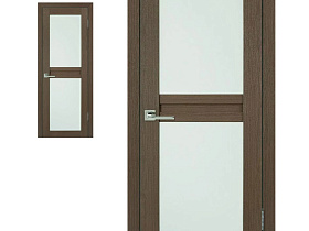 Межкомнатная дверь Profil Doors экошпон Муза Дуб полотно со стеклом белым матовым