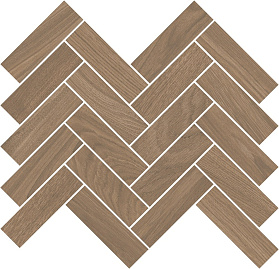 Декор Kerama Marazzi T042/SG5265 Монтиони мозаичный коричневый матовый 34x35,5x0,9