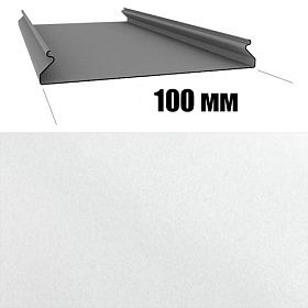 Потолок реечный Cesal Profi S-100 Жемчужно-белый C01 (4м), 1 шт.