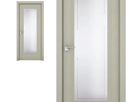 Межкомнатная дверь Profil Doors экошпон серия U 2.111U Манхэттен полотно со стеклом гравировка 4