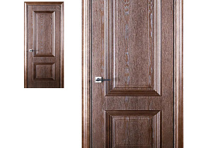 Межкомнатная дверь шпон  Belwooddoors Франческо Дуб ченто, глухое полотно