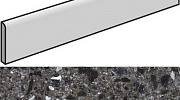 Плинтус Kerranova Terrazzo K-333/LR/p01 темно-серый лаппатированный 7.6х60, 1 кв.м.
