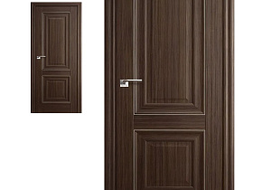 Межкомнатная дверь Profil Doors экошпон серия X 27X Натвуд Натинга глухое полотно (молдинг серебро)