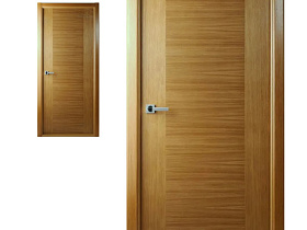 Межкомнатная дверь шпон  Belwooddoors Классика люкс дуб, глухое полотно