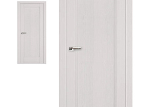 Межкомнатная дверь Profil Doors экошпон серия X 100X Пекан Белый, глухое полотно