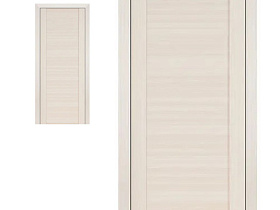 Межкомнатная дверь Profil Doors экошпон серия X 20X Ясень белый (Эш Вайт) Мелинга глухое полотно