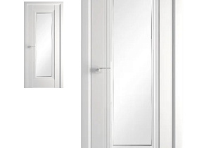 Межкомнатная дверь Profil Doors экошпон серия U 85U Аляска полотно со стеклом гравировка 4