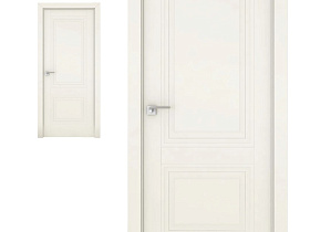 Межкомнатная дверь Profil Doors экошпон серия U 2.112U Магнолия Сатинат глухое полотно