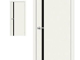 Межкомнатная дверь Мода-11 Black Line White Mix