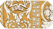 Мозаика из керамогранита Kerama MarazzI HGD/B513/35000 Декор Алмаш 2 жёлтый глянцевый 14x34
