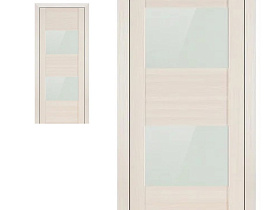 Межкомнатная дверь Profil Doors экошпон серия X 21X Ясень белый (Эш Вайт) Мелинга полотно со стеклом Lacobel белый лак