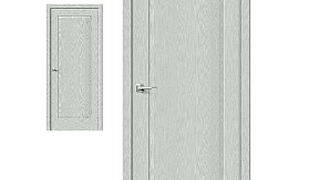 Межкомнатная дверь Браво Эко Шпон Прима-10 Grey Wood