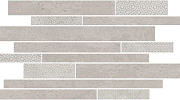 Декор Kerama Marazzi SBM009/SG4583 Ламелла серый светлый мозаичный 50,2x25