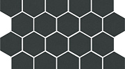 Мозаика из керамогранита Kerama Marazzi 63001 Агуста черный натуральный из 30 част. 29,7x29,8x6,9, 1 кв.м.