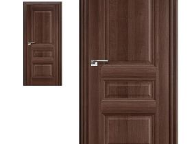 Межкомнатная дверь Profil Doors экошпон серия X 66X Орех Сиена, глухое полотно