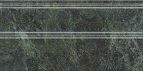 Плинтус Kerama Marazzi FMA031R Серенада зелёный глянцевый обрезной 30x15x1,7