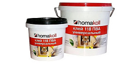 Клей Homakoll 118 ПВА универсальный (1 кг), для монтажного склеивания дерева, морозостойкий
