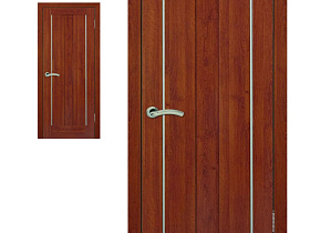 Межкомнатная дверь Profil Doors экошпон Маэстро Вишня глухое полотно