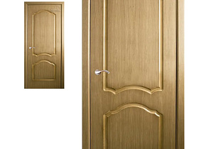 Межкомнатная дверь шпон  Belwooddoors Каролина дуб, глухое полотно