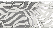 Декор Axima Андалусия Листья D 25х50 серо-бежевый