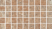 Мозаика Kerranova Terra К-52/LR/m01 коричневый лаппатированный 30х30, 1 кв.м.