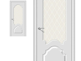 Межкомнатная дверь Скинни-33 Fresco White Сrystal