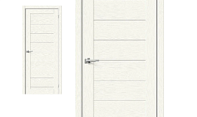 Межкомнатная дверь mr.wood Эко Шпон Браво-21 White Wood