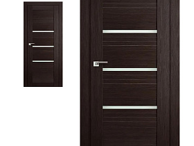 Межкомнатная дверь Profil Doors экошпон 18X Венге Мелинга с матовым стеклом