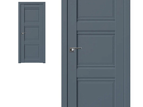 Межкомнатная дверь Profil Doors экошпон серия U 3U Антрацит глухое полотно