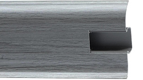 Плинтус ПВХ Winart с кабель-каналом 58 мм 855 Серебристый жемчуг (58х22х2500 мм), 1 п.м.