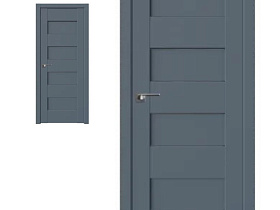 Межкомнатная дверь Profil Doors экошпон серия U 45U Антрацит полотно со стеклом Графит