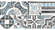 Декор Axima Кадис D 25х50 серо-голубой