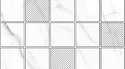 Мозаика Kerranova Black and White К-60/CR(LR)/m14 белый микс 30.7х30.7, 1 кв.м.