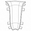 Угол внутренний для плинтуса Идеал Классик-55, К-П55-В (пластиковый с кабель-каналом) 253 Ясень серый, 55мм