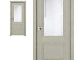 Межкомнатная дверь Profil Doors экошпон серия U 2.113U Манхэттен полотно со стеклом гравировка 4