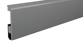 Плинтус ПВХ Winart PRO Quadro 80 мм Титаниум (80x15x2000 мм), 1 п.м.