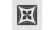 Плитка из керамогранита Kerama Marazzi TOC005 Декор Келуш 2 грань черно-белый 9,8x9,8x9,2