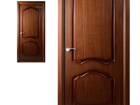 Межкомнатная дверь шпон  Belwooddoors Каролина орех, глухое полотно