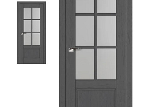 Межкомнатная дверь Profil Doors экошпон серия X 103X Пекан Темный, полотно с матовым стеклом